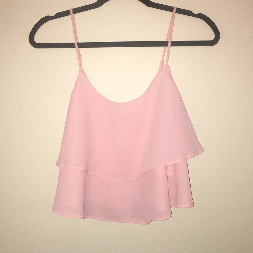 Pink crop top